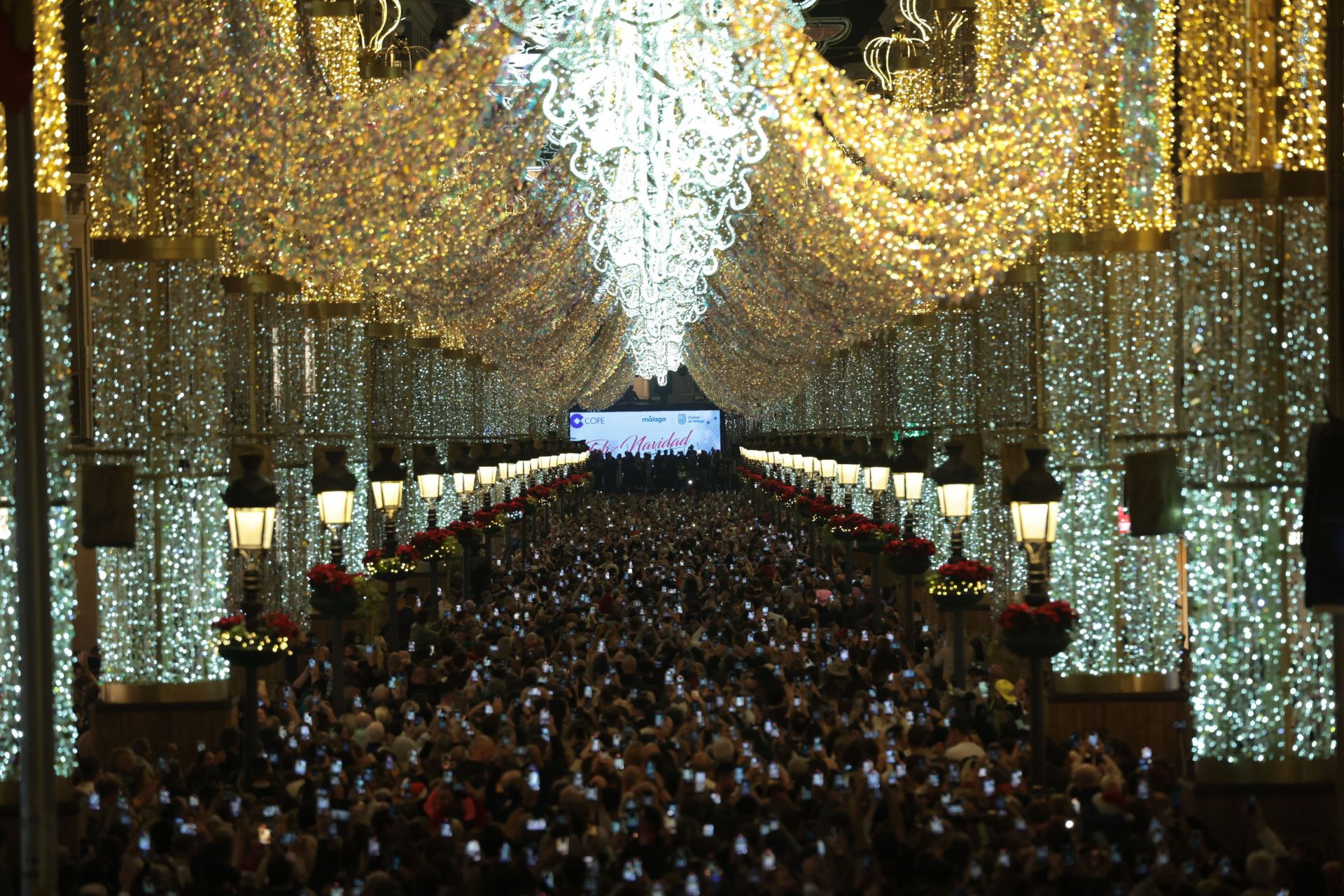 Malaga&#039;s big Christmas switch-on - in pictures